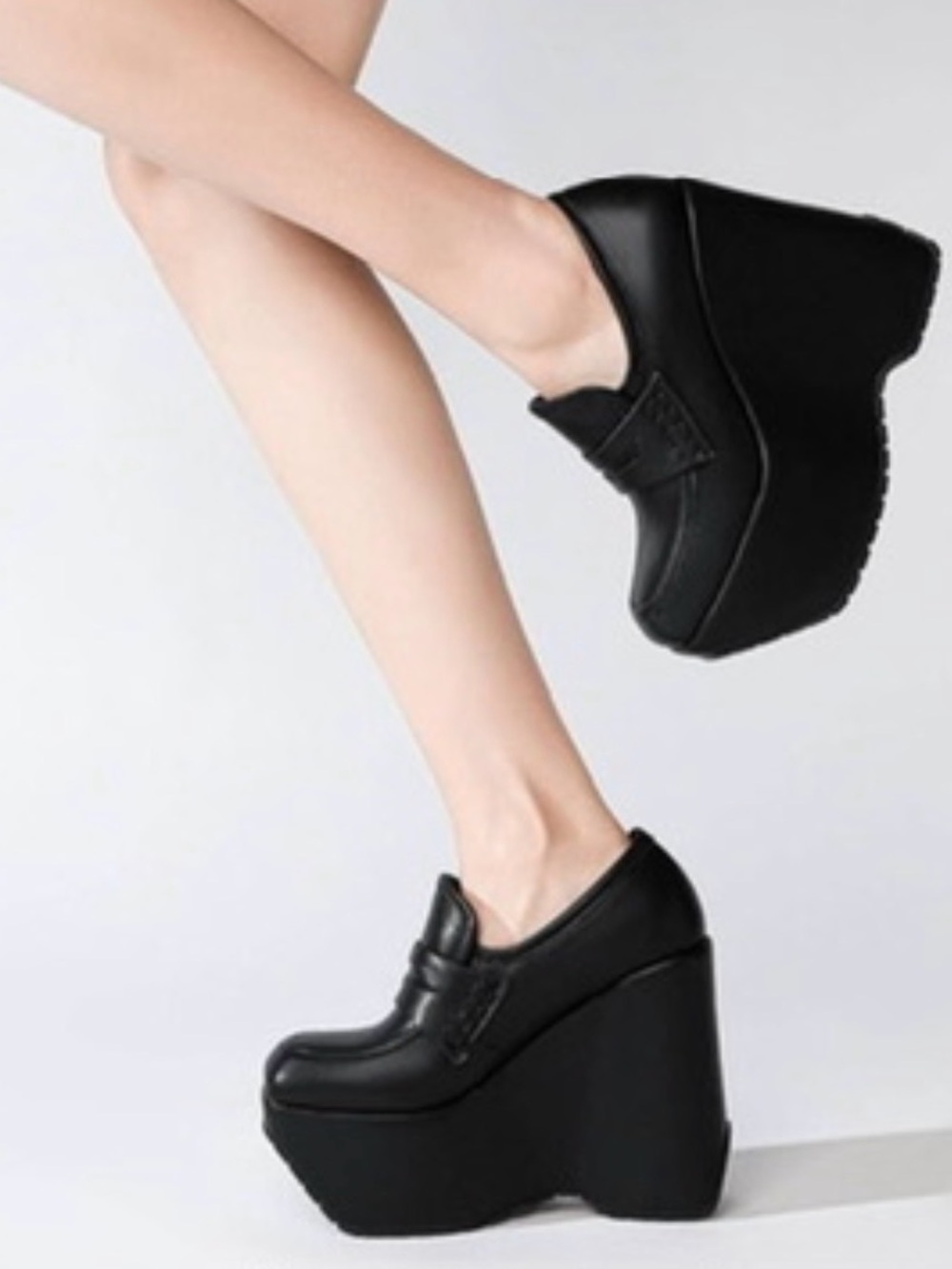 Dolls Kill First Love Platform Wedge Loafers Size 9 NWT